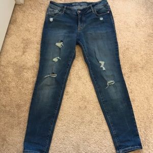 Old Navy ripped rockstar jeans